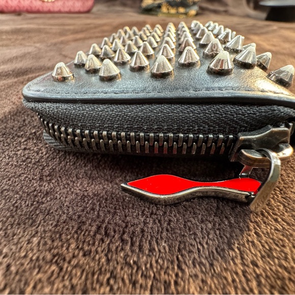 Authentic Christian Louboutin Studded Black Wallet small - Picture 4 of 9